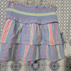 Vineyard Vines Blue and Pink Striped Skirt